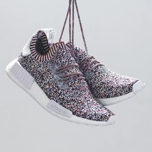 Adidas NMD R1 Primeknit Static Rainbow used great condition.